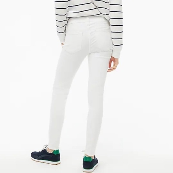 J. Crew Factory 8" rise white skinny jeans signature stretch AW377 - Picture 2 of 8